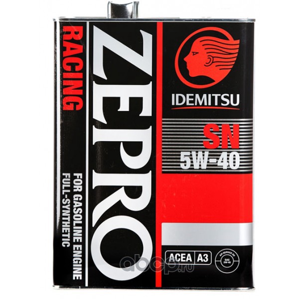 IDEMITSU ZEPRO Racing SN 5W40 моторное масло 4 л