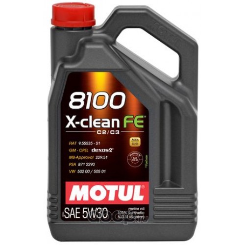 MOTUL 8100 Х-Clean FE 5w30 5л Моторное масло синт.